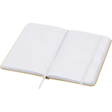 Logo trade promotional items picture of: Reed A6 recycled hard cover notebook with plain pages