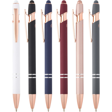 Logo trade promotional items picture of: Nanna ballpoint pen with rose gold finish (black ink)