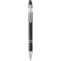 Kish ballpoint pen with silver finish (black ink), Solid black