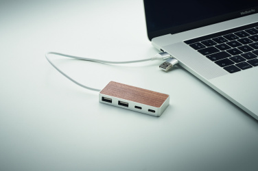 Logotrade advertising product picture of: USB hub 4 ports 27,5 cm