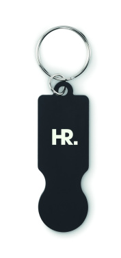 Logo trade promotional products picture of: Key ring with trolley token