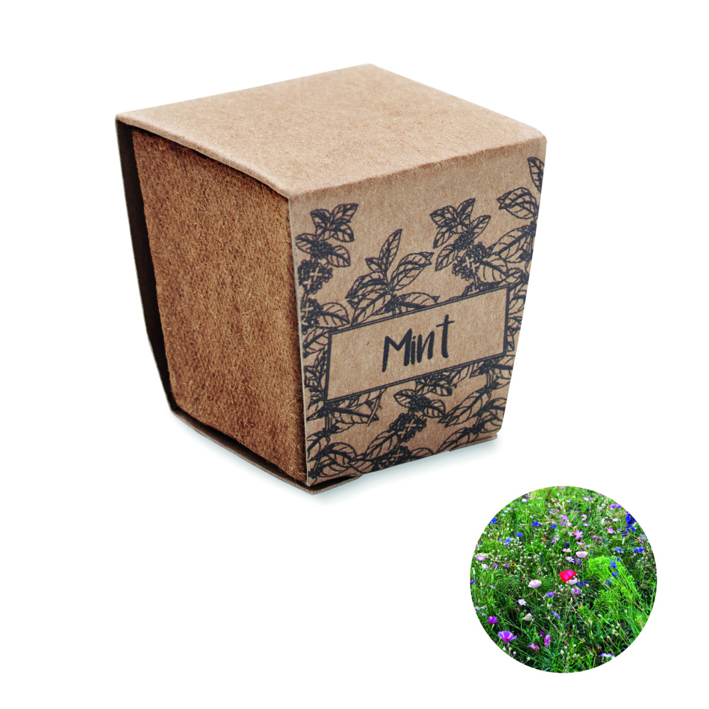 Logo trade promotional giveaways picture of: Mint seeds growing kit