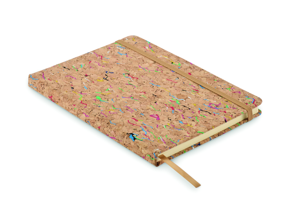 Logo trade promotional items picture of: A5 cork coloured notebook