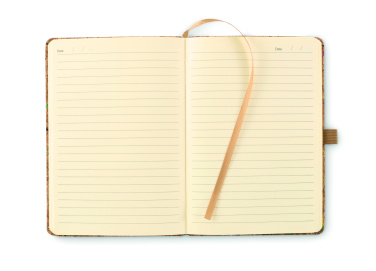 Logo trade promotional merchandise image of: A5 cork coloured notebook