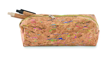 Logotrade promotional giveaway image of: Coloured cork pencil case