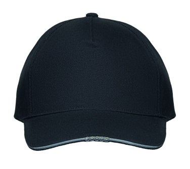 Logo trade promotional items picture of: 5 panel LED cotton cap 220gr/m²