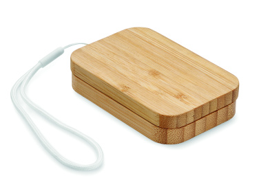 Logo trade promotional merchandise photo of: 15W wireless charger in bamboo