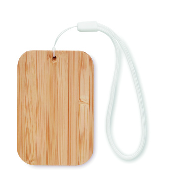 Logo trade promotional merchandise image of: 15W wireless charger in bamboo