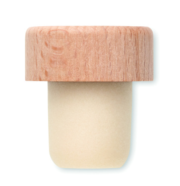 Logo trade advertising products image of: Beech wood bottle stopper