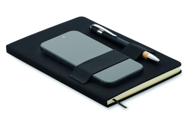 Logotrade promotional item picture of: A5 RPET notebook with pen