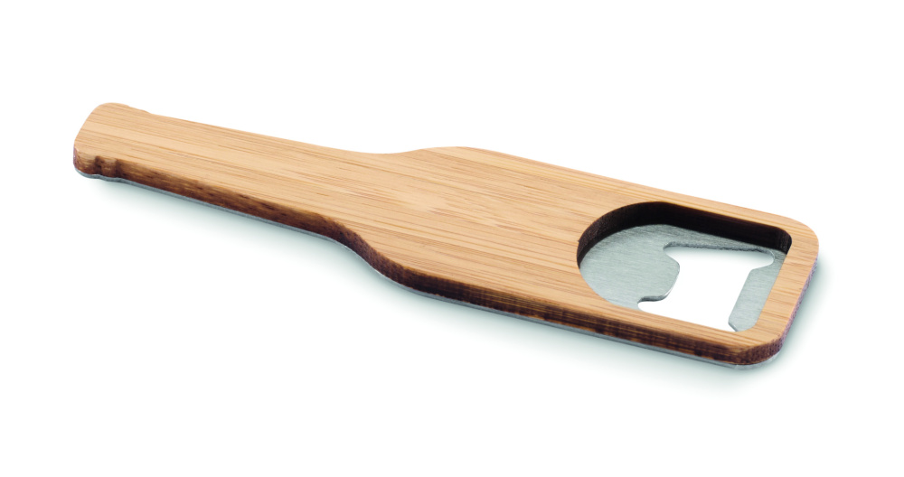 Logo trade corporate gift photo of: Bamboo bottle opener