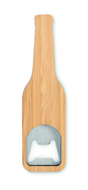 Logo trade corporate gifts image of: Bamboo bottle opener