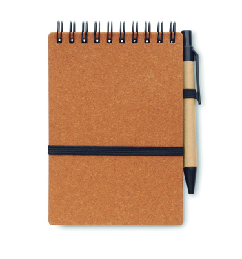 Logo trade promotional item photo of: Recycled notebook with ball pen