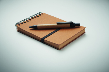 Logo trade promotional items image of: Recycled notebook with ball pen