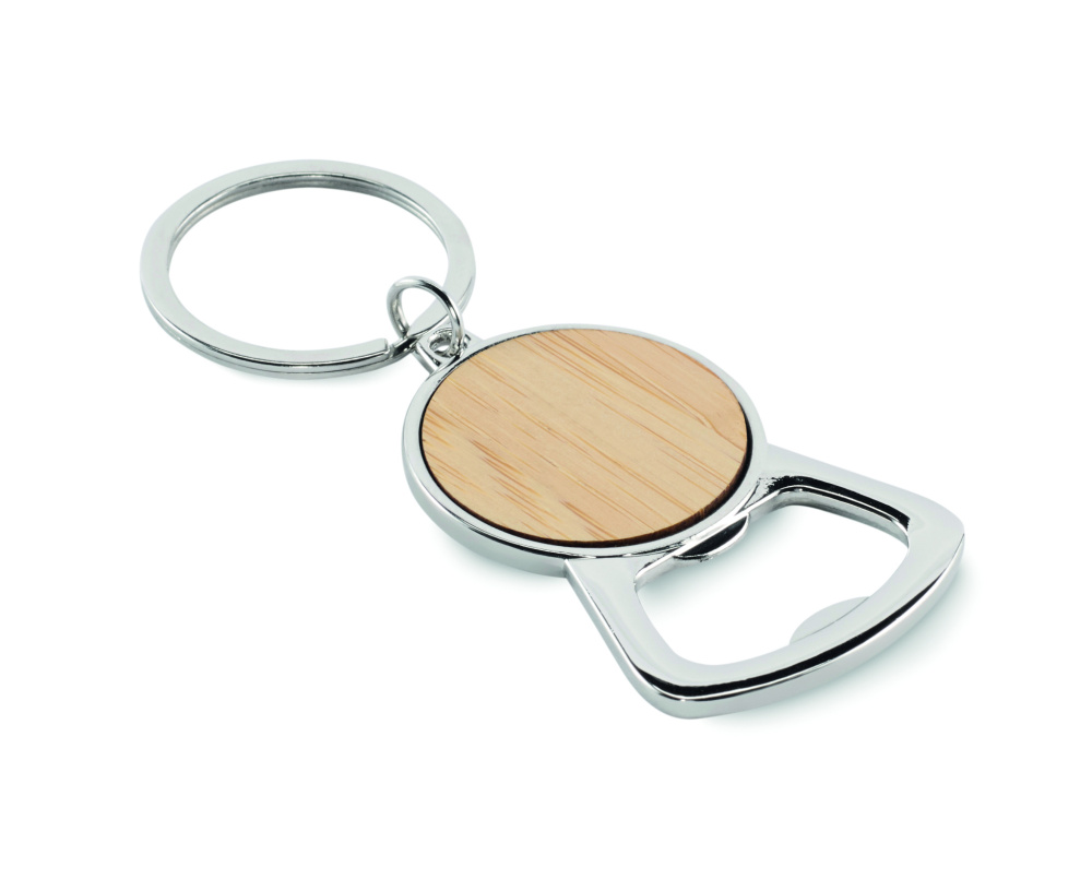 Logo trade promotional giveaways image of: Recycled aluminium key ring