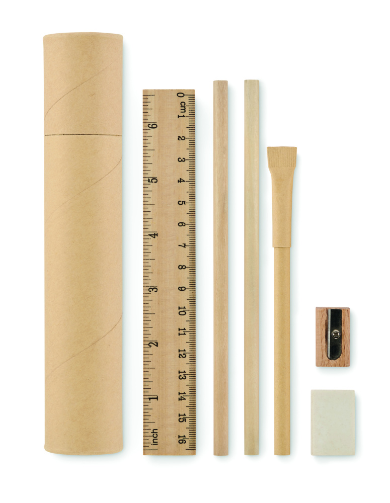 Logotrade promotional products photo of: Paper tube stationery set