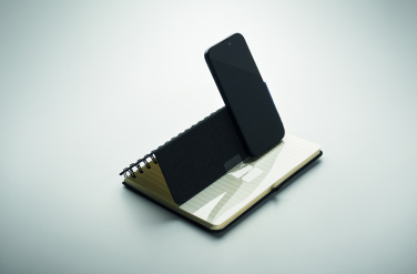 Logotrade promotional giveaway image of: A5 notebook with phone holder