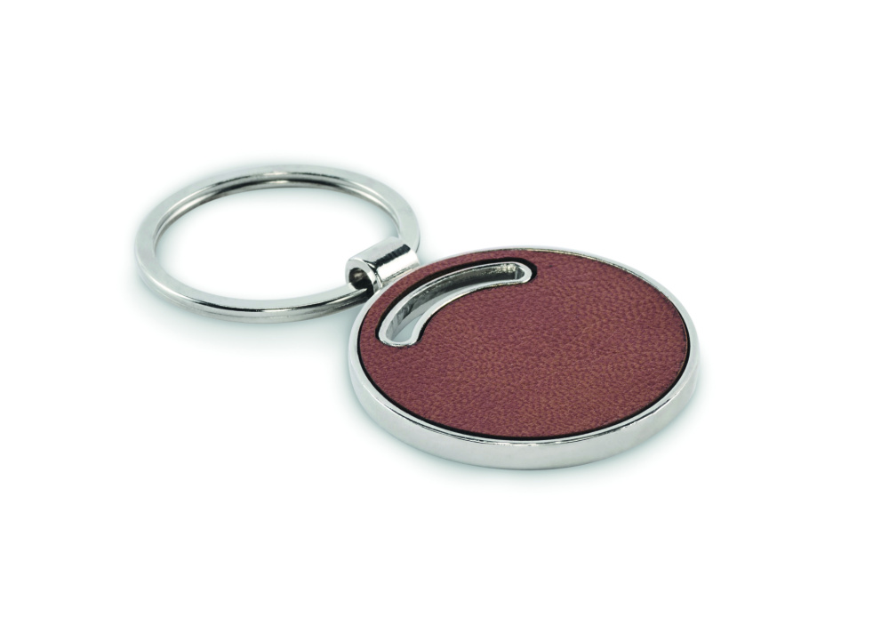 Logo trade promotional gift photo of: Round shape key ring