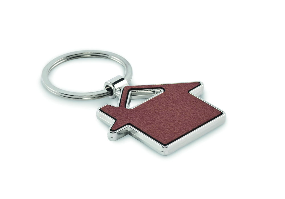 Logo trade promotional gifts image of: House shaped key ring