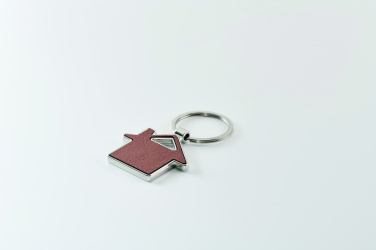 Logo trade business gift photo of: House shaped key ring