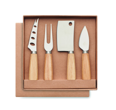 Logotrade corporate gift picture of: Set of 4 cheese knives