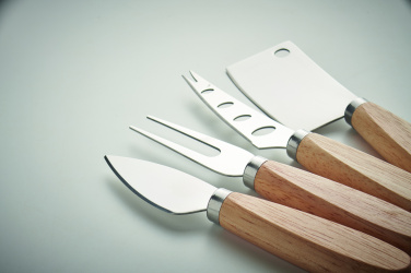 Logo trade corporate gifts image of: Set of 4 cheese knives