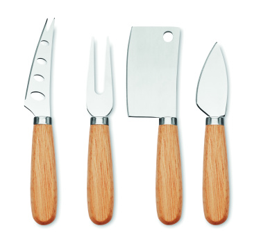 Logo trade promotional products picture of: Set of 4 cheese knives