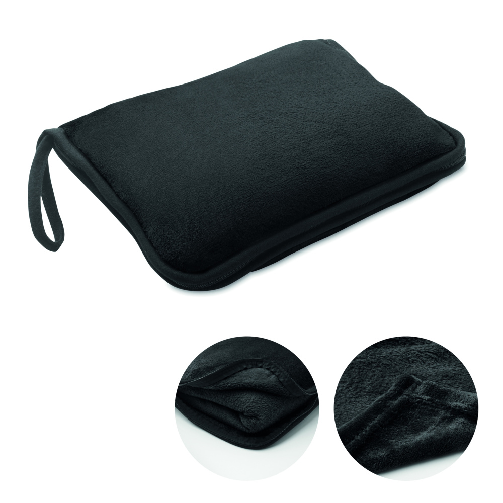 Logotrade promotional giveaway picture of: 2 in 1 travel blanket set