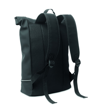 Logo trade promotional gifts image of: Laptop 15" roll top PU backpack