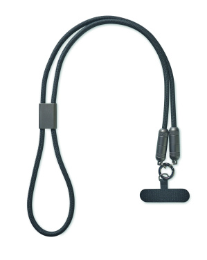 Logotrade promotional merchandise photo of: 60W phone holder lanyard cable