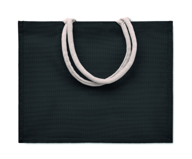 Logo trade promotional merchandise photo of: Jute bag with cotton handle