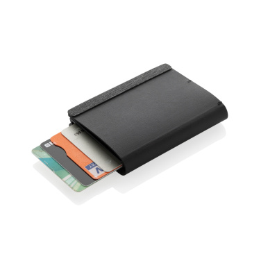 Logo trade corporate gifts image of: Seekcard RCS rpolyester card wallet with worldwide locating