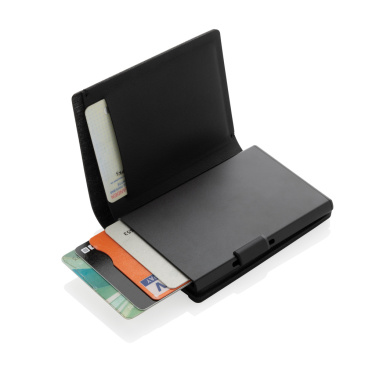 Logotrade promotional product picture of: Seekcard RCS rpolyester card wallet with worldwide locating