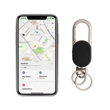 Logo trade promotional item photo of: Keyfinder keychain with worldwide locating and USB C