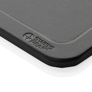 Logotrade advertising product picture of: Swiss Peak 3 in 1 RCS recycled PU wireless charger desk tray