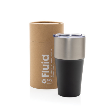 Logo trade promotional giveaway photo of: Fluid RCS certified recycled steel tumbler 500ml