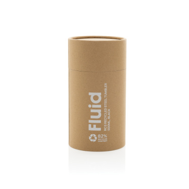 Logo trade promotional merchandise photo of: Fluid RCS certified recycled steel tumbler 500ml