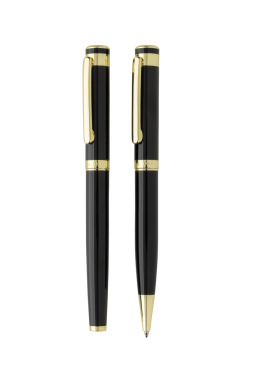 Logotrade promotional merchandise photo of: Swiss Peak Luca RCS recycled brass deluxe pen set