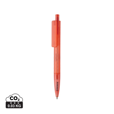 Logo trade promotional product photo of: X3 GRS recycled PC plastic pen frosted