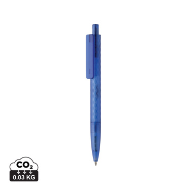 Logo trade corporate gift photo of: X3 GRS recycled PC plastic pen frosted