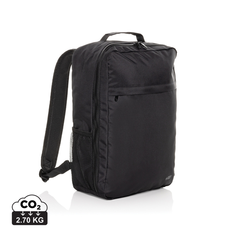 Logo trade promotional giveaways image of: Swiss Peak Aware™ RPET Essential 15.6 inch laptop backpack