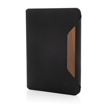 Logotrade promotional merchandise photo of: Teri AWARE™ RPET and walnut A5 portfolio