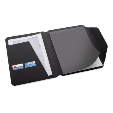 Logotrade promotional item image of: Teri AWARE™ RPET and walnut A4 portfolio