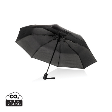 Logo trade promotional products image of: Swiss Peak Vito Aware™ RPET 21 inch auto open/close umbrella