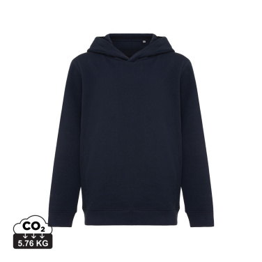 Logotrade advertising product image of: Iqoniq Yengo kids recycled cotton hoodie with sidepockets