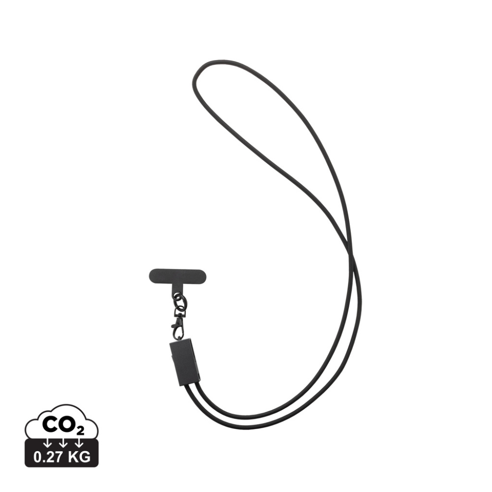 Logo trade corporate gift photo of: Terra RCS recycled PET phone cord with dual charge cable