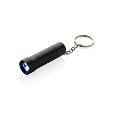 Logo trade business gifts image of: Flash RCS recycled aluminium keychain torch