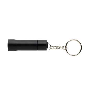 Logo trade corporate gifts image of: Flash RCS recycled aluminium keychain torch