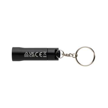 Logotrade advertising product picture of: Flash RCS recycled aluminium keychain torch