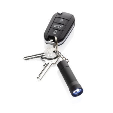 Logo trade promotional merchandise picture of: Flash RCS recycled aluminium keychain torch